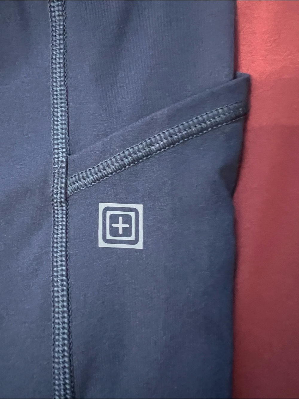 5.11 Tactical Pysical Training Leggings in Navy, Black & Burgundy Sz Medium - Picture 10 of 12
